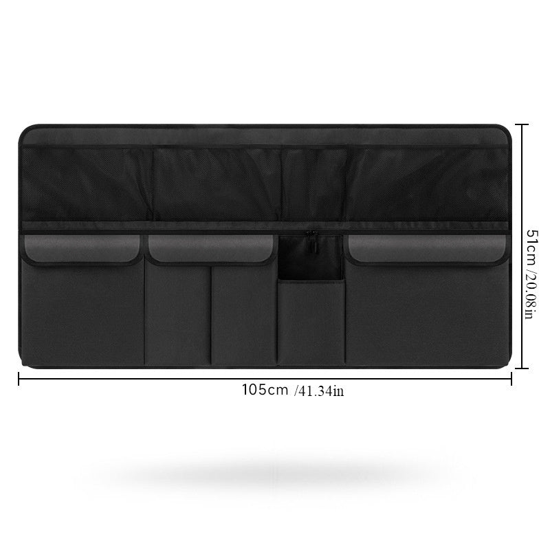 Auto Car Back Seat Trunk Boot Car Trunk Organizer Backseat Storage Bag High Capacity Adjustable Stowing Tidying Bag Oxford Cloth Organizers - Applicable Models: See Product Details; Material: Oxford