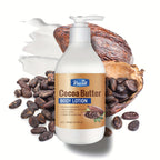 RUOALL Cocoa Butter Body Lotion 300ml - Moisturizing Formula with Glycerin, Vitamin C, Lavender Scent - Alcohol-Free, Unisex-Adult, All Skin Types - Long-Lasting Hydration, Skin Tightening, Even Skin Tone - 15.1 oz