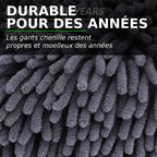 Car Wash Gloves Chenille Glove Plush Rags Thickened double-sided Car Supplies Cleaning Tools Auto Acessories Car Detailing