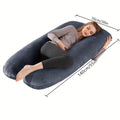 Pregnancy Pillow, U Shaped Full Body Pillows For Sleeping Support, 55in/60in Maternity Pillow For Pregnant Women With Cover