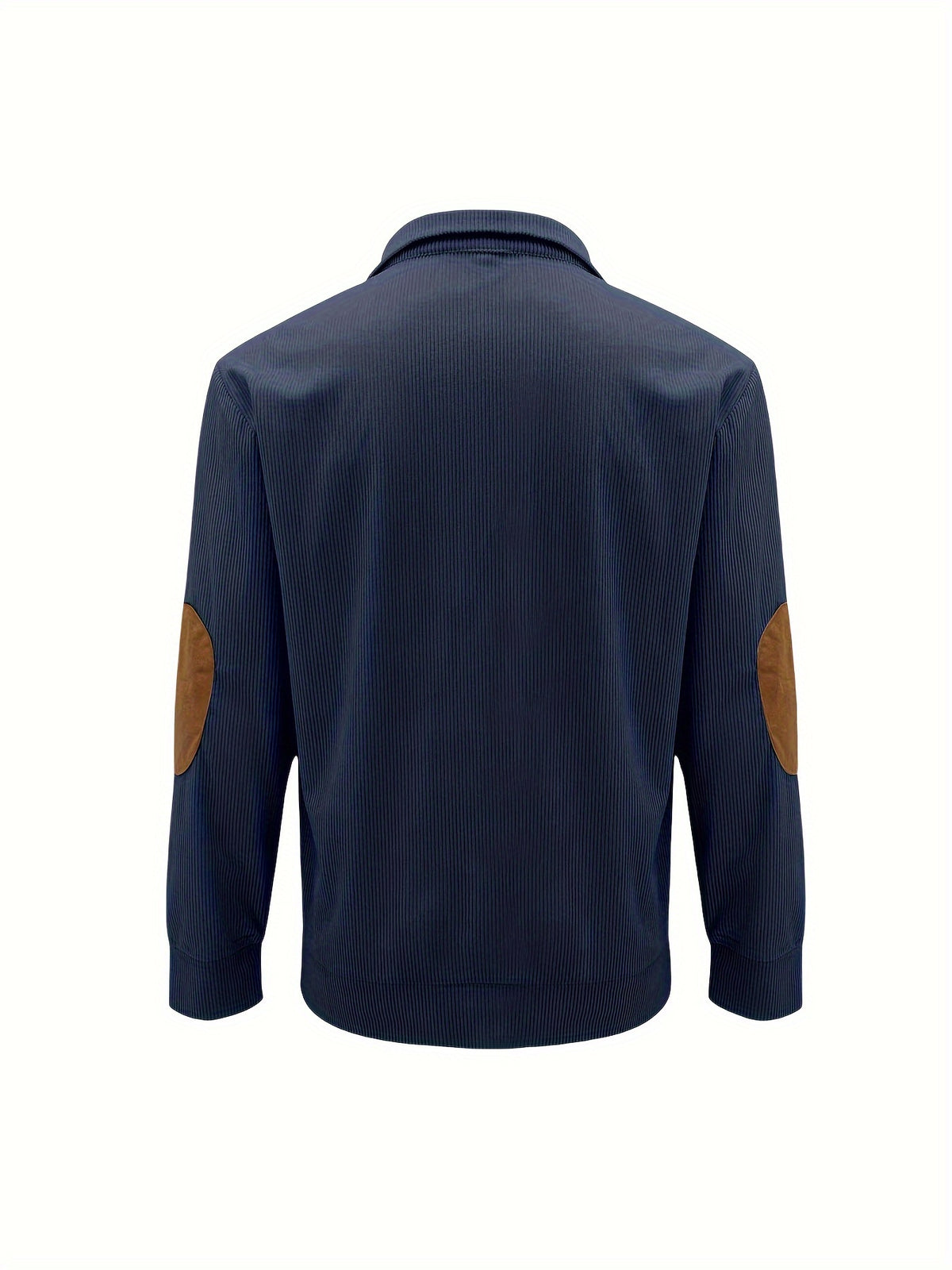 Men'S Casual Jacket for Autumn And Winter, Featuring a Loose Fit, Corduroy Fabric, Stand-Up Collar, Long Sleeves, And Button- Design.