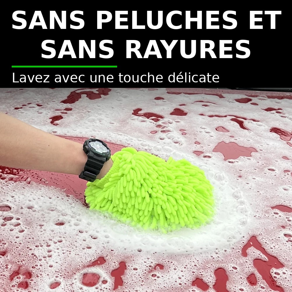 Car Wash Gloves Chenille Glove Plush Rags Thickened double-sided Car Supplies Cleaning Tools Auto Acessories Car Detailing