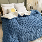Luxurious Taffeta Comforter | Soft, Thick, and Warm - Machine Washable, Grey Polyester Cover, Microfiber Filling, Medium Weight, All-Season, Perfect for Bedroom, Guest Room, and Hotel Use
