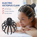 Electric Head Massager with Adjustable Settings, 12 TPE Massage Claws, USB Rechargeable Device