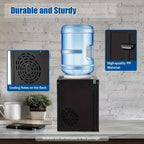 5 Gallon Hot and Cold Water Dispenser, Countertop Water Dispenser, Top Loading Hot & Cold Water Cooler Dispenser with 3 Temperature Settings, for Office, in The Desk Bedside Cabinet, Tea Table, Bar