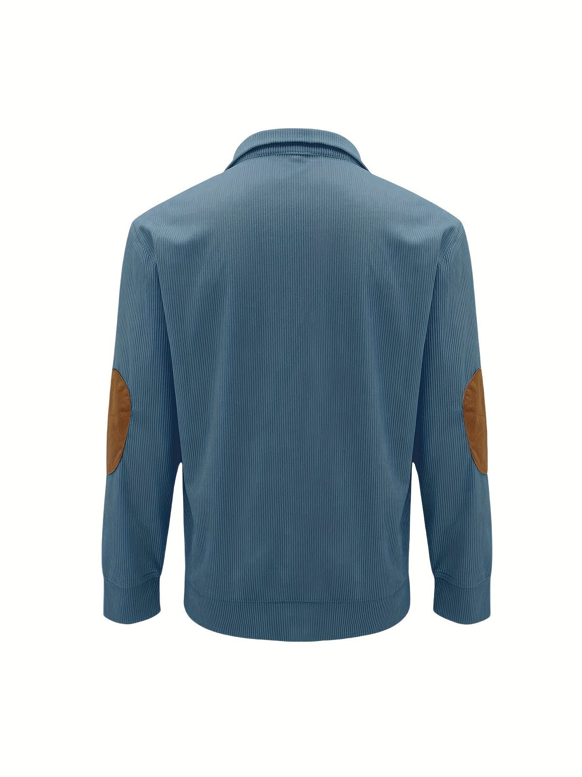 Men'S Casual Jacket for Autumn And Winter, Featuring a Loose Fit, Corduroy Fabric, Stand-Up Collar, Long Sleeves, And Button- Design.