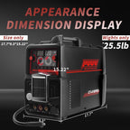 Plasma Cutter Welder Gas MIG/Gasless MIG/Lift TIG/Stick/CUT 5 In 1 Welding Machine With 110V/220V Dual Voltage, Thermal Protection IGBT Inverter LED Digital Display Multi Process Welder