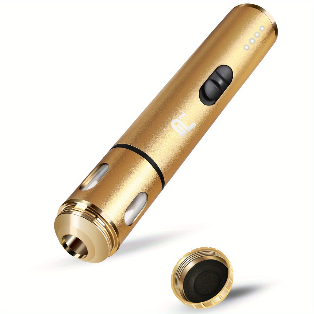 USB Rechargeable Electric Tobacco Herb Grinder 1pc with Quick Grinding, Cone Loader, Portable Storage Bag Included - Smoking Accessories