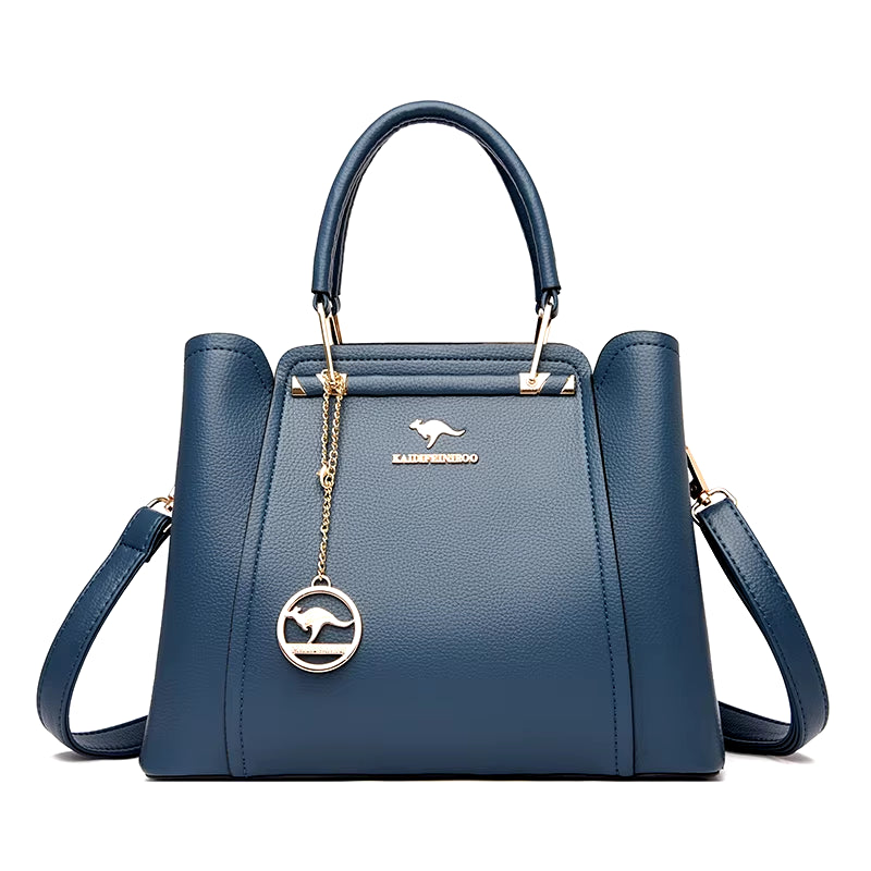 Luxury 3-Layer Leather Handbags for Women - Designer Crossbody Tote Bag with Large Capacity 2024