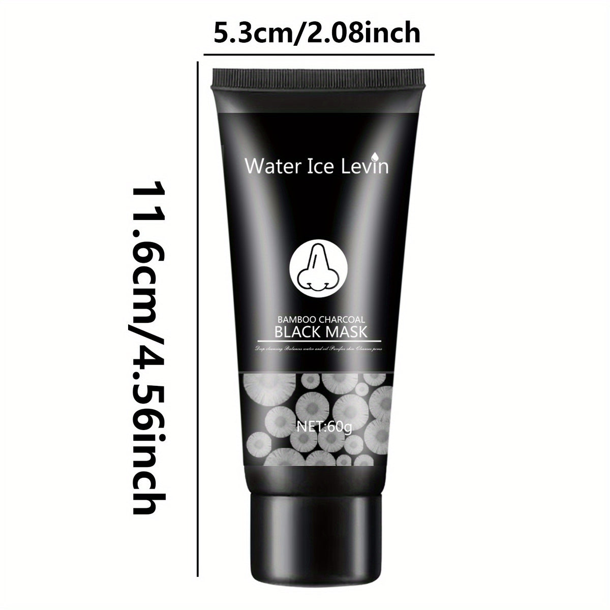 Revitalizing Bamboo Charcoal Facial Cleansing Mask - Deep Pore Minimizer, Effective Blackhead Remover, Gentle & Non-Irritating, Moisturizing Hibiscus Scent, Suitable for All Skin Types, Includes Pore Cleansing Strips for a Ra