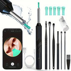 Smart Visual Ear Cleaner with 1296P Otoscope and USB-C Charging, Mini Camera Ear Wax Removal Tool and Health Care Set