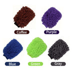 Car Wash Gloves Chenille Glove Plush Rags Thickened double-sided Car Supplies Cleaning Tools Auto Acessories Car Detailing