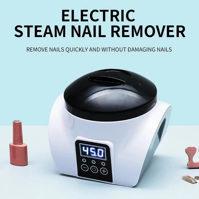 Electric Steam Gel Nail Remover Armor Removal Tool Acrylic Nail Polish Removal Box Nail Tools Home Beauty Salon Nail Remover