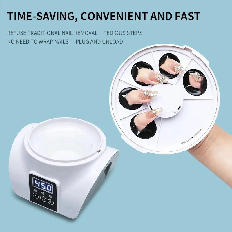 Electric Steam Gel Nail Remover Armor Removal Tool Acrylic Nail Polish Removal Box Nail Tools Home Beauty Salon Nail Remover