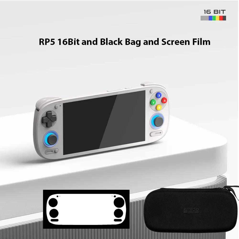 Retroid Pocket 5 Handheld Game Console 5.5Inch OLED Screen SD865 8GB+128GB RP5 with Bag Android Game Console Wifi 5000mAh