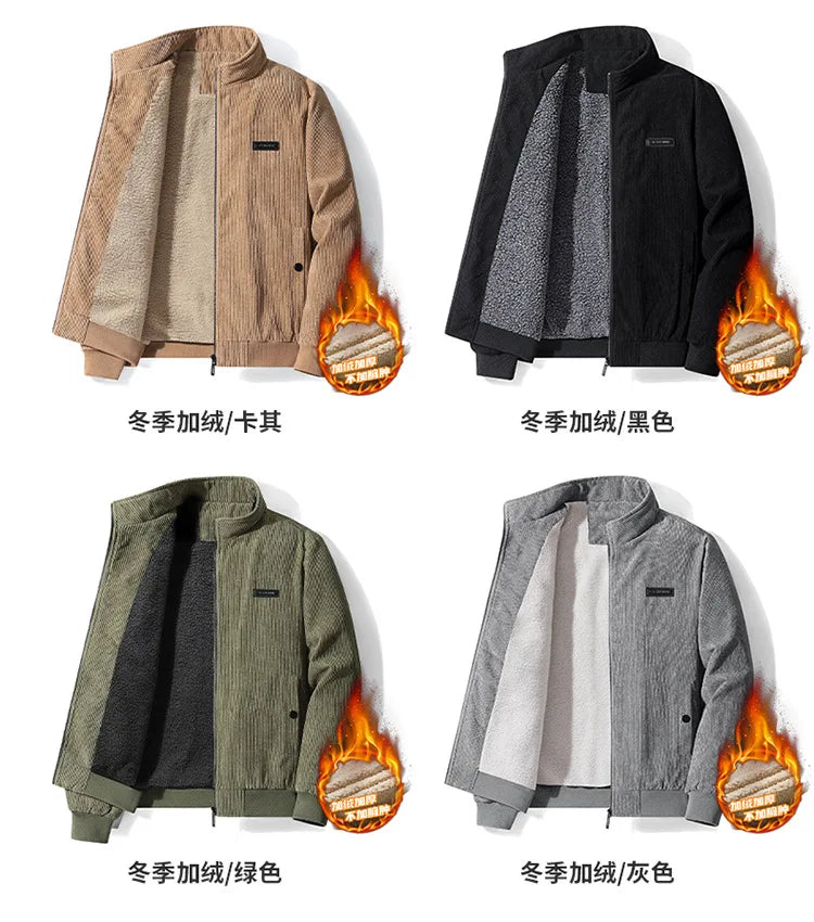 Winter Jacket Men's Thermal Jacket Men's Cold-proof Clothes Casual Outdoor Fattening Large Size Tooling Top Men's New Models