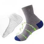 6pairs Men's Cotton Sweat Absorbing Embroidered Crest Athletic Socks, Ankle Socks