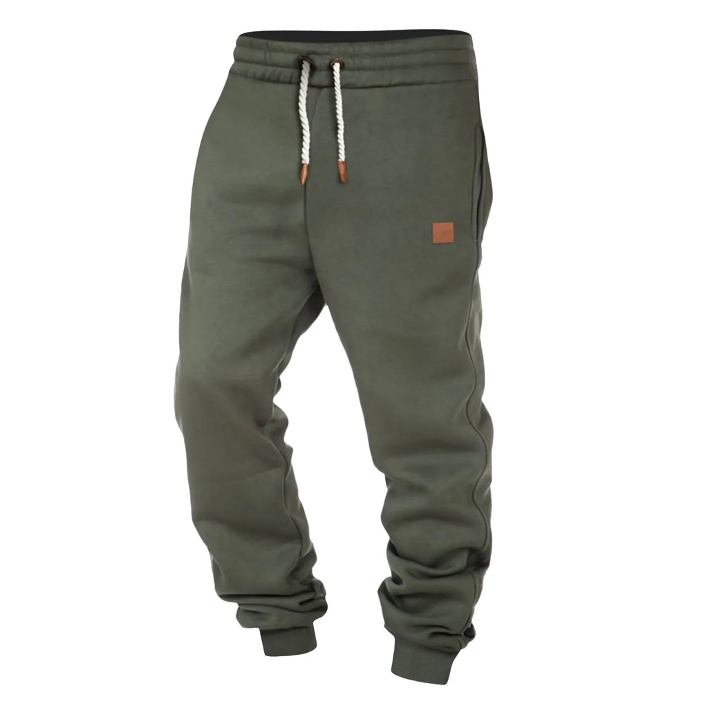 Autumn Winter Men Trainning Pants Fitness Solid Color Casual Pocket Sport Work Casual Trouser Male Jogging Running Pants 2024