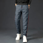 Winter Lambswool Down Pants Warm Thicken Sweatpants Men Fashion Joggers Water Proof Casual Pants Men Brand Plus Fleece Trousers