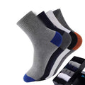 6pairs Men's Cotton Sweat Absorbing Embroidered Crest Athletic Socks, Ankle Socks