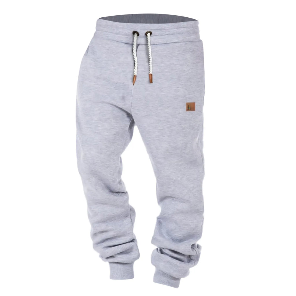 Autumn Winter Men Trainning Pants Fitness Solid Color Casual Pocket Sport Work Casual Trouser Male Jogging Running Pants 2024