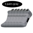 3 Pairs Sports Socks Men Women Short Running Socks Performance Ankle Cushion Wear-resistant Anti Slip Basketball Casual Socks
