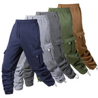 Men's Joggers Pants Loose Drawstring Long Pants Men Multi-pocket Sweatpants Casual Cargo Trousers For Men Fitness