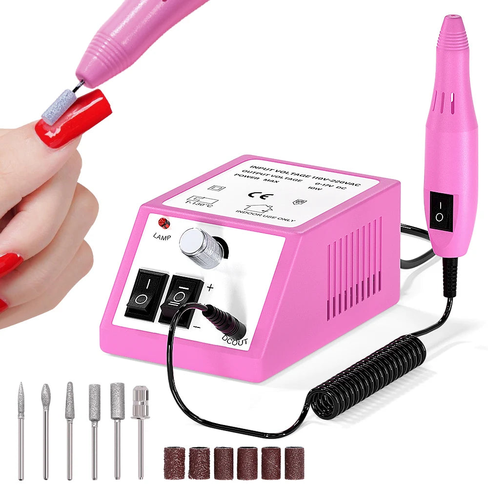 YIKOOLIN Electric Nail Drill Machine Nail File Drill Set Kit for Acrylic Nails Gel Nail Nail Art Polisher Sets Home Use