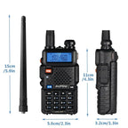 2pcs BAOFENG UV-5R 5W 8W High Power Dual Band Two Way Radio Long Range Handheld Portable Walkies Talkies For Hunting