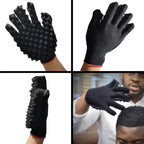 4Pcs Hair Curly Sponge Gloves Magic Curly Barber Curling Twist Sponge Gloves Brush Hair Brush Sponges for Black Men
