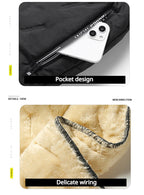 Down Pants Casual Men Pants Thickened Fleece Pants Loose Sportswear Winter Warm Clothes Men Casual Clothes