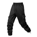Men's Joggers Pants Loose Drawstring Long Pants Men Multi-pocket Sweatpants Casual Cargo Trousers For Men Fitness