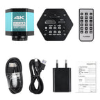 4K Microscope 48MP Digital Microscope For Electronics USB Industrial Cameras HDMI 1-150X Zoom C-Mount Lens Phone Pcb Soldering
