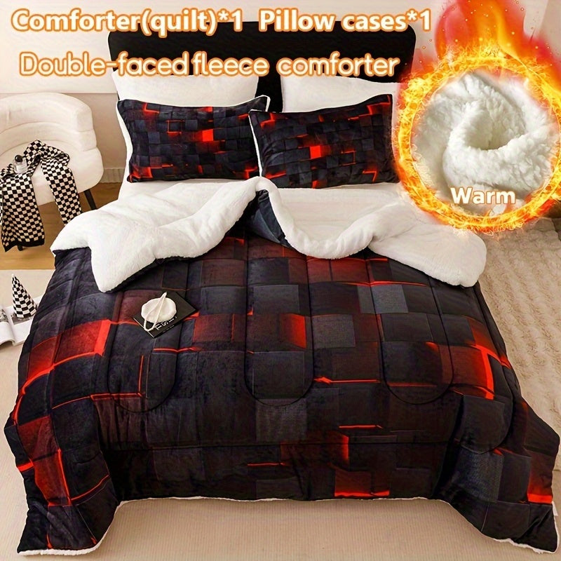 A Piece Of High-quality Thickened Velvet Blanket, Soft100% Superfine Fiber Filling, Light Beige Soft Polyester Fabric, Suitable for Bedrooms And Hotel Rooms(Pillowcases Are Not Included), Winter Warmth Blanket, Fluffy Quilt,