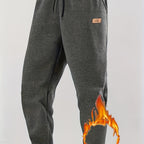 Men's 4-Color Options Compatible Sweatpants - Stretch Knit Joggers with Drawstring Waist, Belt-Like Design | Solid Color Options Black, Gray, Navy, White | Elastic Cuffs and Smooth Legs, Suitable for Gym, Casual, Casual Attir