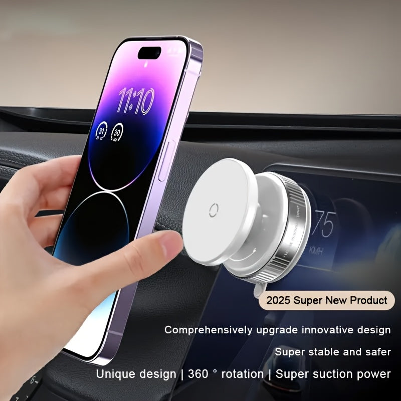 The New Upgraded 360° Rotating Magnetic Universal Phone Holder Features Vacuum And Magnetic Suction for a Stable Car Mount. It'S Suitable for Use in The Kitchen, on Desks, in Offices, During Workouts, While Traveling, And in