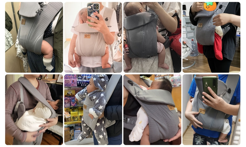 Vrbabies New Ergonomic Baby Carrier Newborn Toddler Wrap Carrier Hands Free Baby Sitting Support Sling Breathable Perfect For Infants Chest Sling For Babies Gift