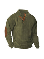 Men'S Casual Jacket for Autumn And Winter, Featuring a Loose Fit, Corduroy Fabric, Stand-Up Collar, Long Sleeves, And Button- Design.