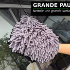 Car Wash Gloves Chenille Glove Plush Rags Thickened double-sided Car Supplies Cleaning Tools Auto Acessories Car Detailing