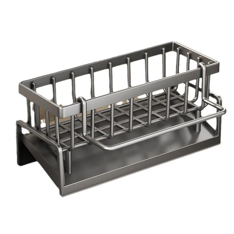 Kitchen Sink Drain Rack Organizer ABS Plastic Self-Draining Sink Shelf Soap Sponge Holder Dishcloth Towel Rack Filter Basket
