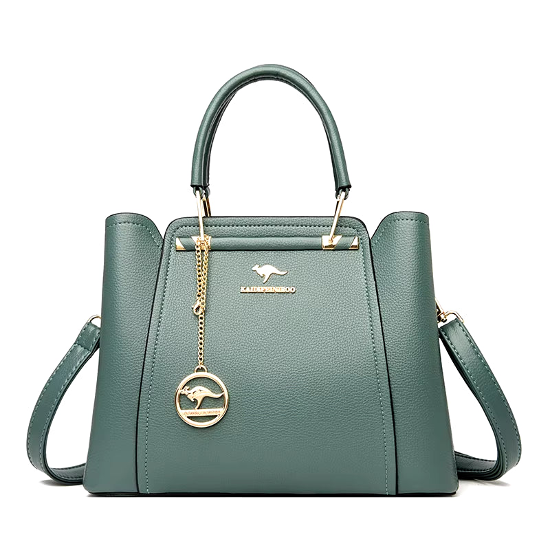 Luxury 3-Layer Leather Handbags for Women - Designer Crossbody Tote Bag with Large Capacity 2024