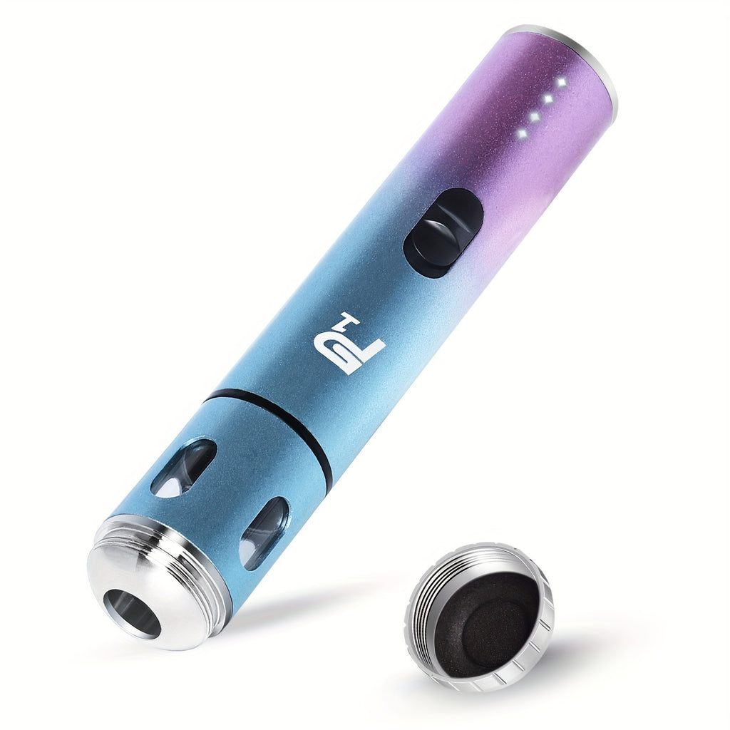 USB Rechargeable Electric Tobacco Herb Grinder 1pc with Quick Grinding, Cone Loader, Portable Storage Bag Included - Smoking Accessories